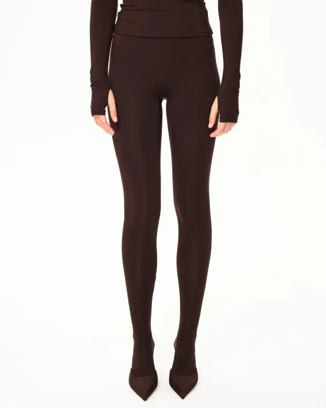 Footed Legging | Chocolate sold by KHY
