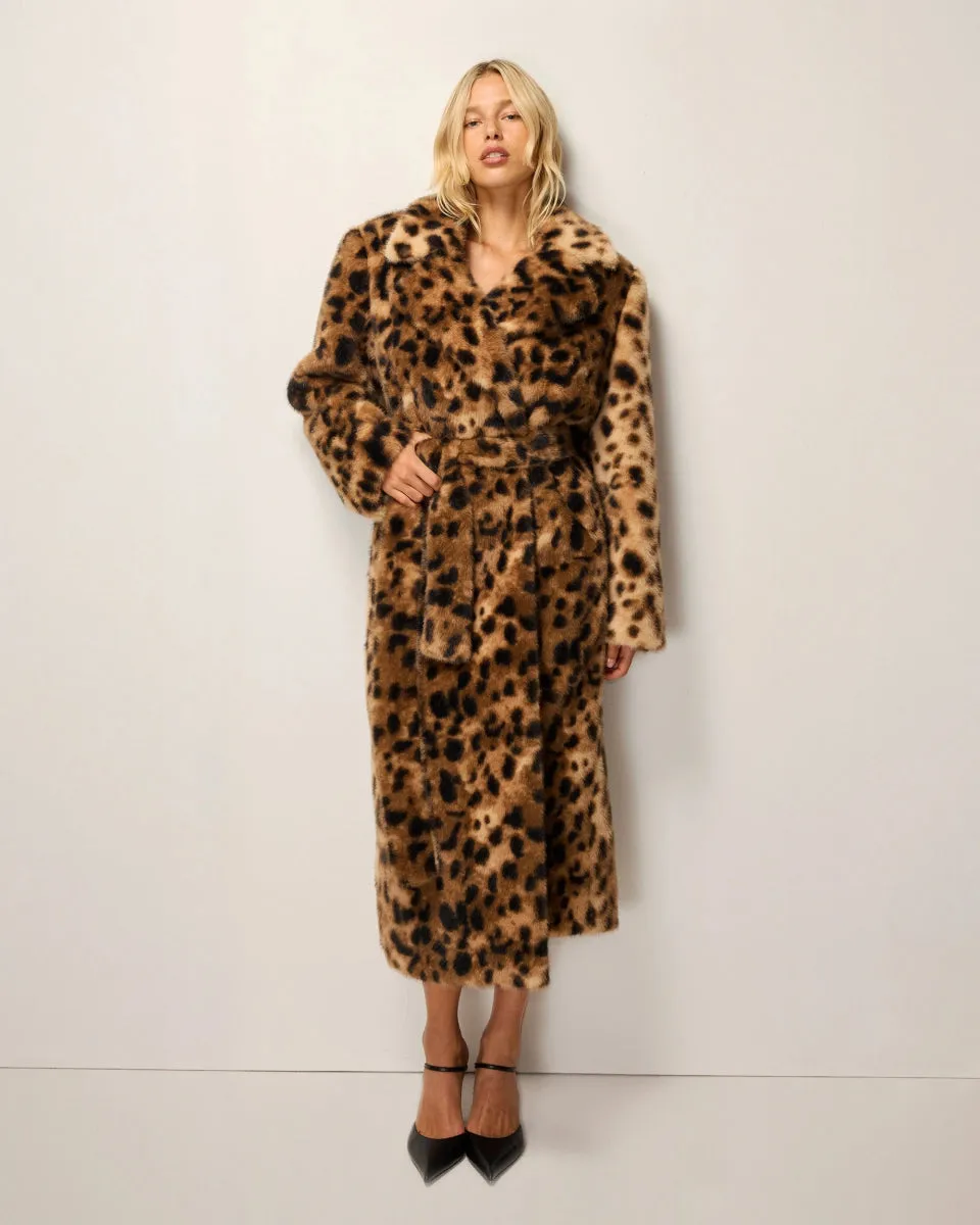 Signature Faux Fur Coat | Leopard sold by KHY product image thumbnail 3
