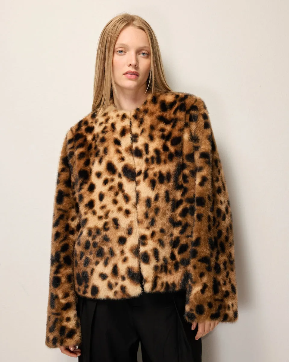 Signature Faux Fur Jacket | Leopard sold by KHY