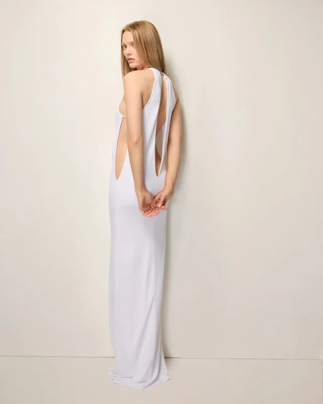 Keyhole Gown | White sold by KHY