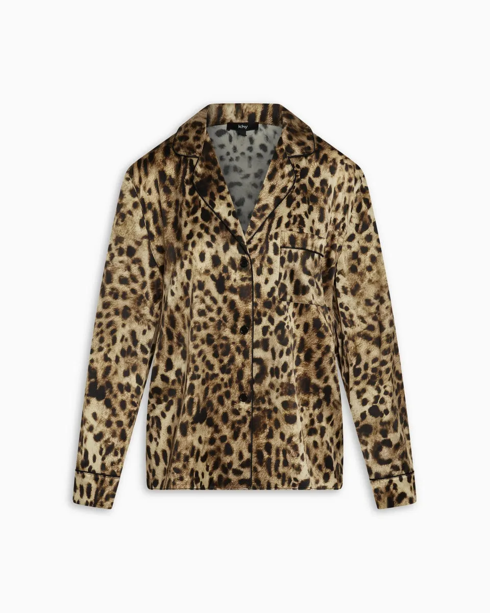 Silk Pajama Shirt | Leopard sold by KHY product image thumbnail 2
