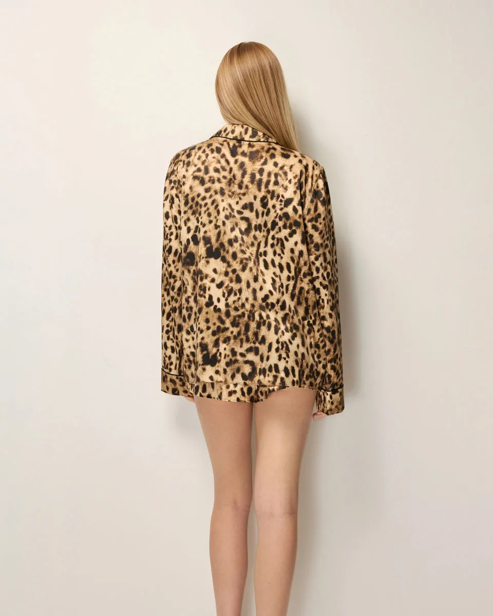 Silk Pajama Shirt | Leopard sold by KHY product image thumbnail 5
