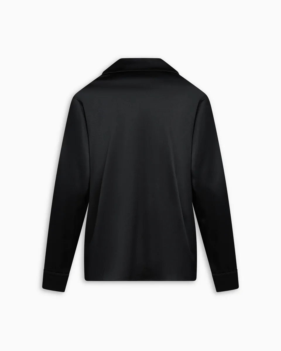 Silk Pajama Shirt | Black sold by KHY product image thumbnail 5