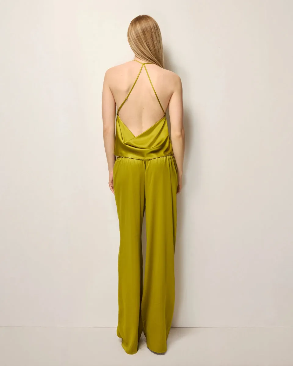 Silk Low Rise Pant | Golden Olive sold by KHY product image thumbnail 5