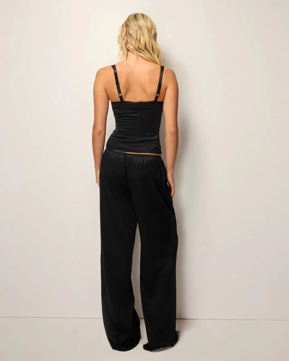 Silk Low Rise Pant | Black sold by KHY product image thumbnail 4