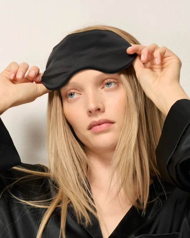 Silk Eye Mask | Black sold by KHY