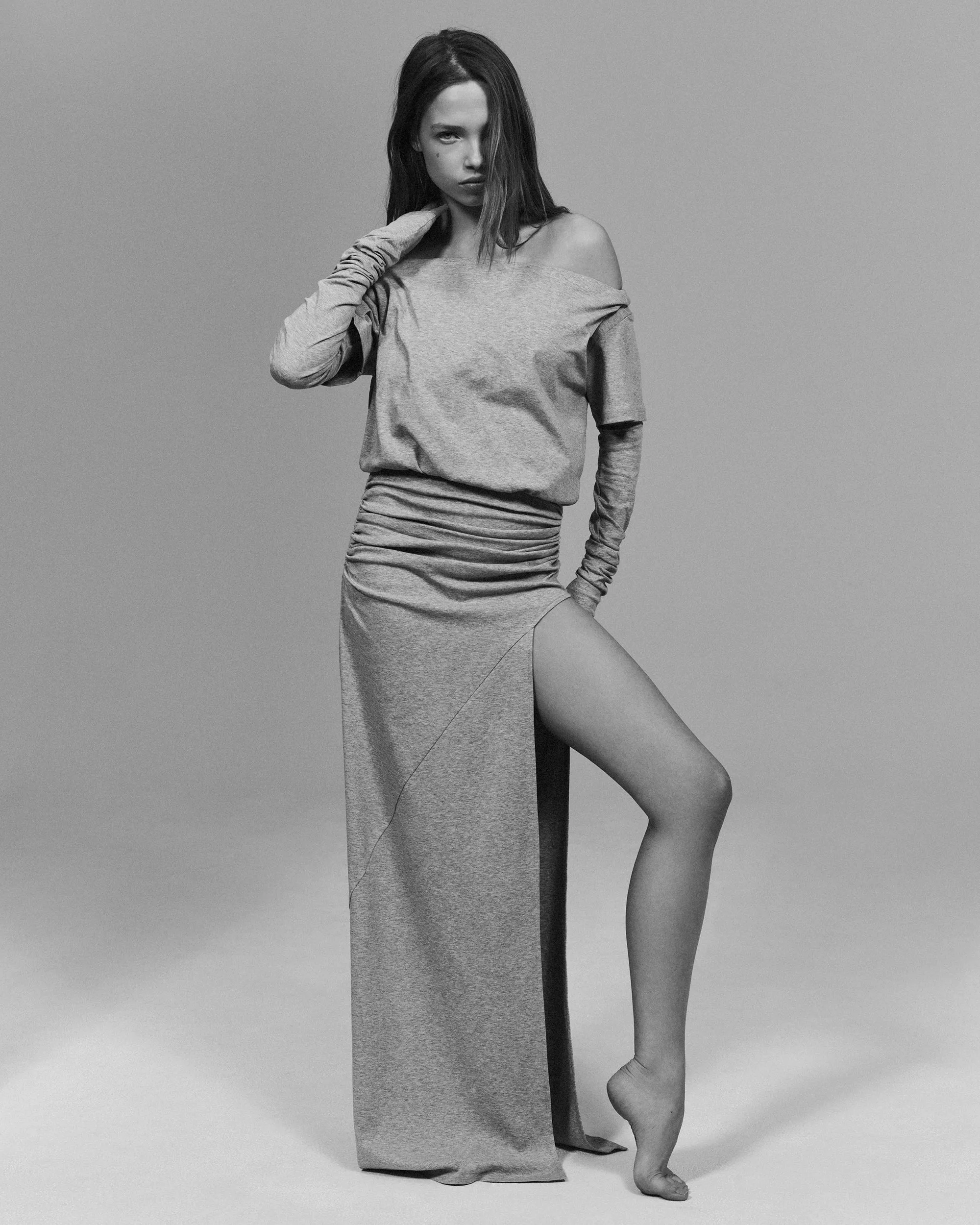 Grace Maxi Dress | Heather Grey sold by KHY