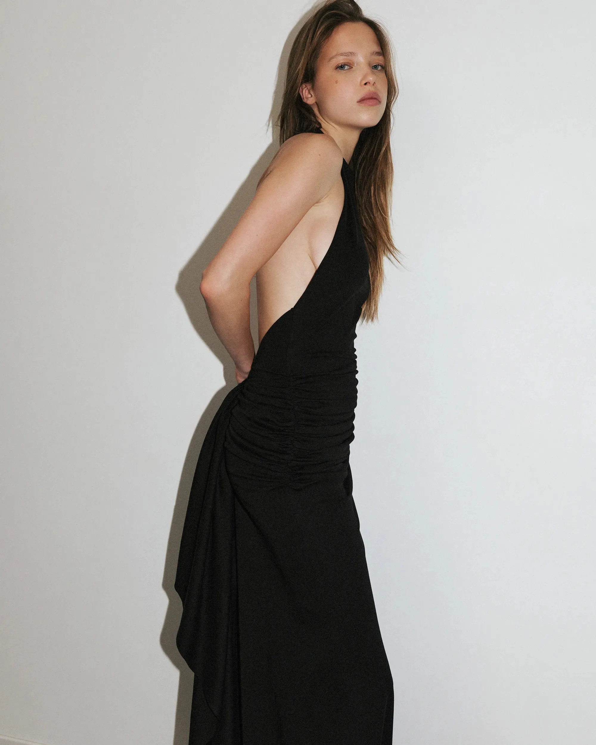 Audrey Halter Gown | Black sold by KHY product image thumbnail 3