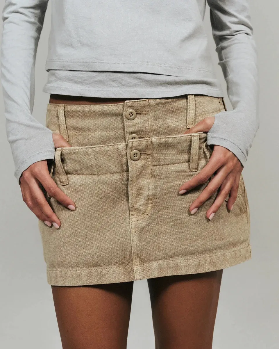 Mulholland Mini Skirt | Vintage Khaki sold by KHY