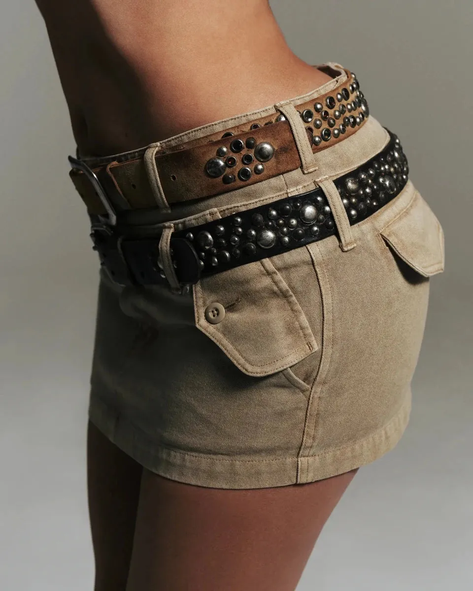 Mulholland Mini Skirt | Vintage Khaki sold by KHY product image thumbnail 4