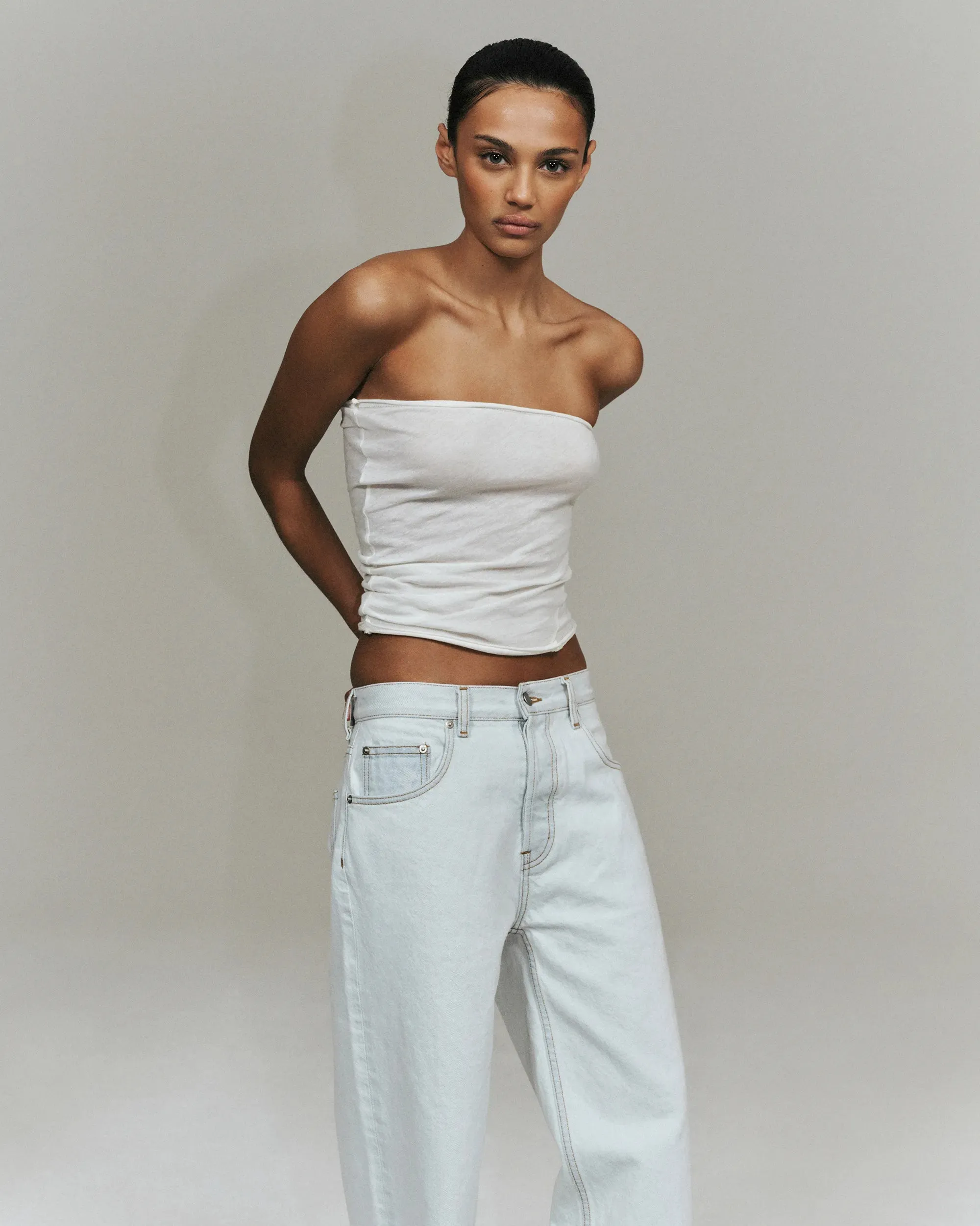 Feather Tube Top | Cloud sold by KHY product image thumbnail 2