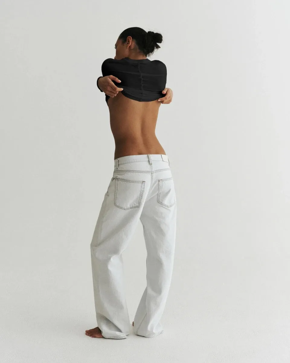 Feather Long Sleeve Tee | Black sold by KHY product image thumbnail 2