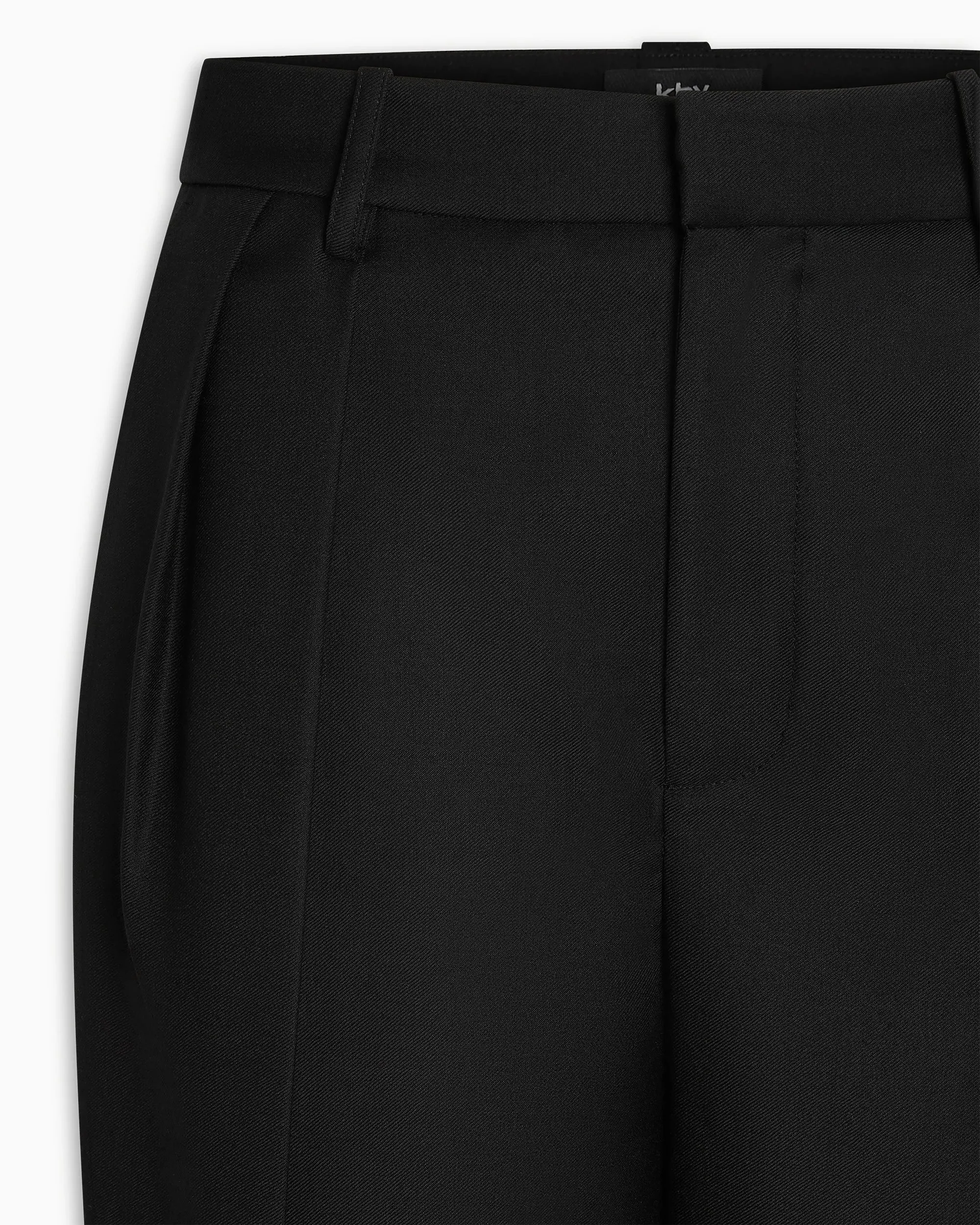 Low Rise Pleated Trouser | Black sold by KHY product image thumbnail 3