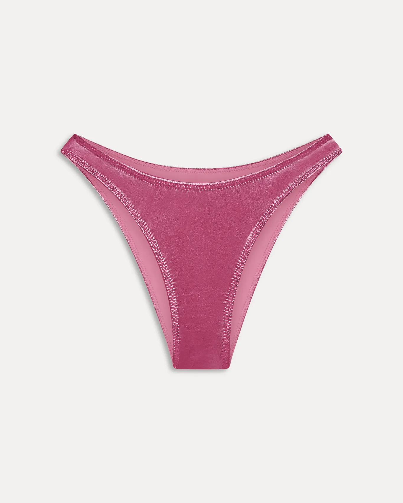 Dove Classic Metallic Bikini Bottom | Pink Chrome sold by KHY