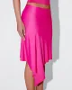 Sleek Stretch Asymmetrical Skirt | Fuchsia sold by KHY