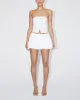 Poplin Bubble Mini Skirt | White sold by KHY