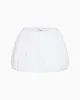 Poplin Bubble Mini Skirt | White sold by KHY