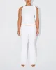 Sleek Stretch Low Rise Pant | Bright White sold by KHY
