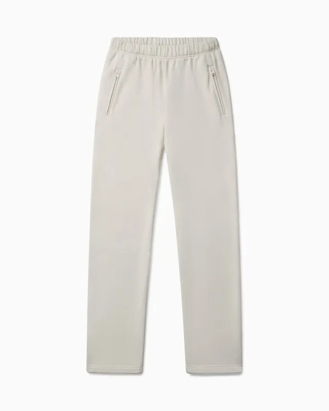 Fleece Straight Leg Pant | Ecru sold by KHY