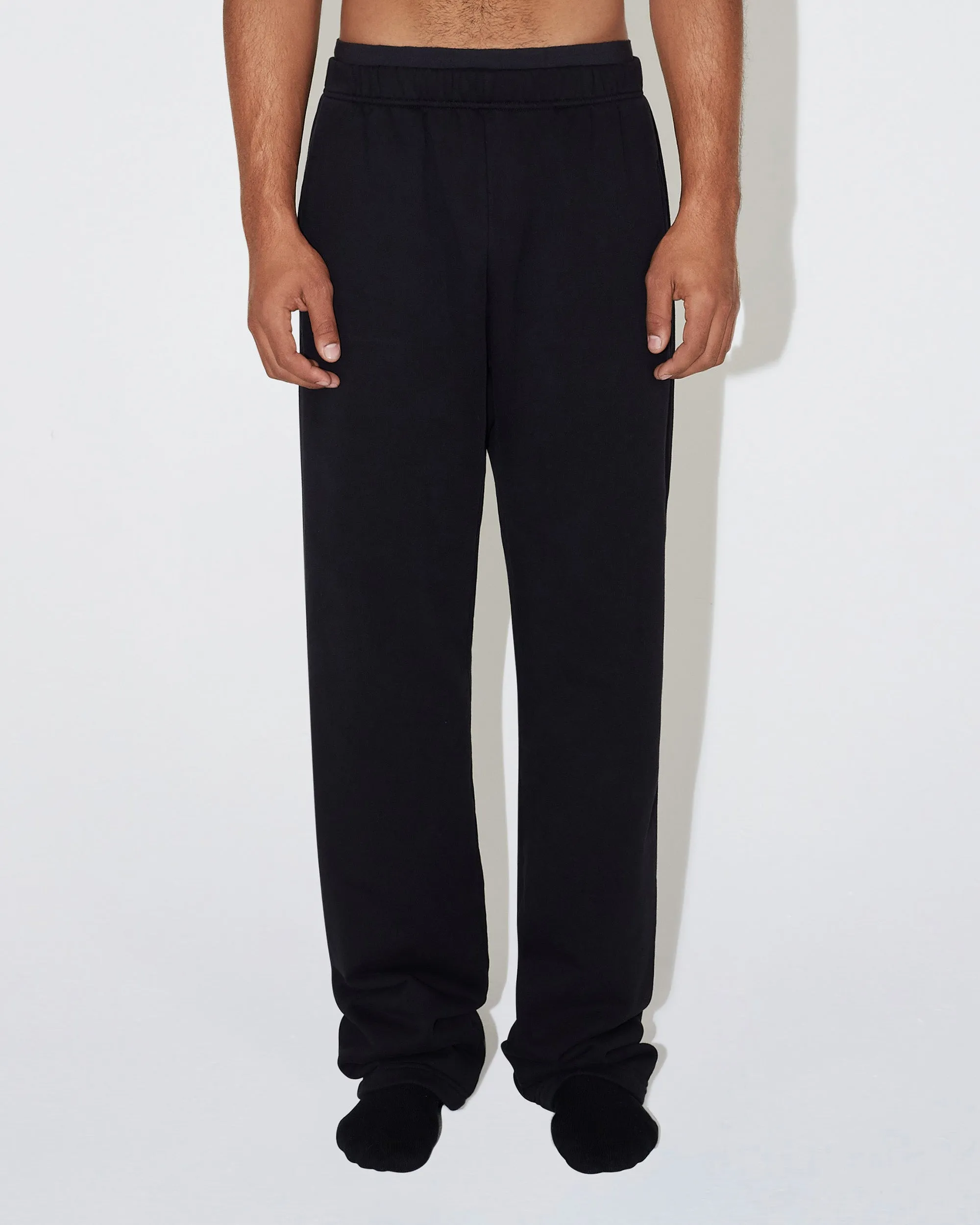 Fleece Straight Leg Pant | Black sold by KHY product image thumbnail 5