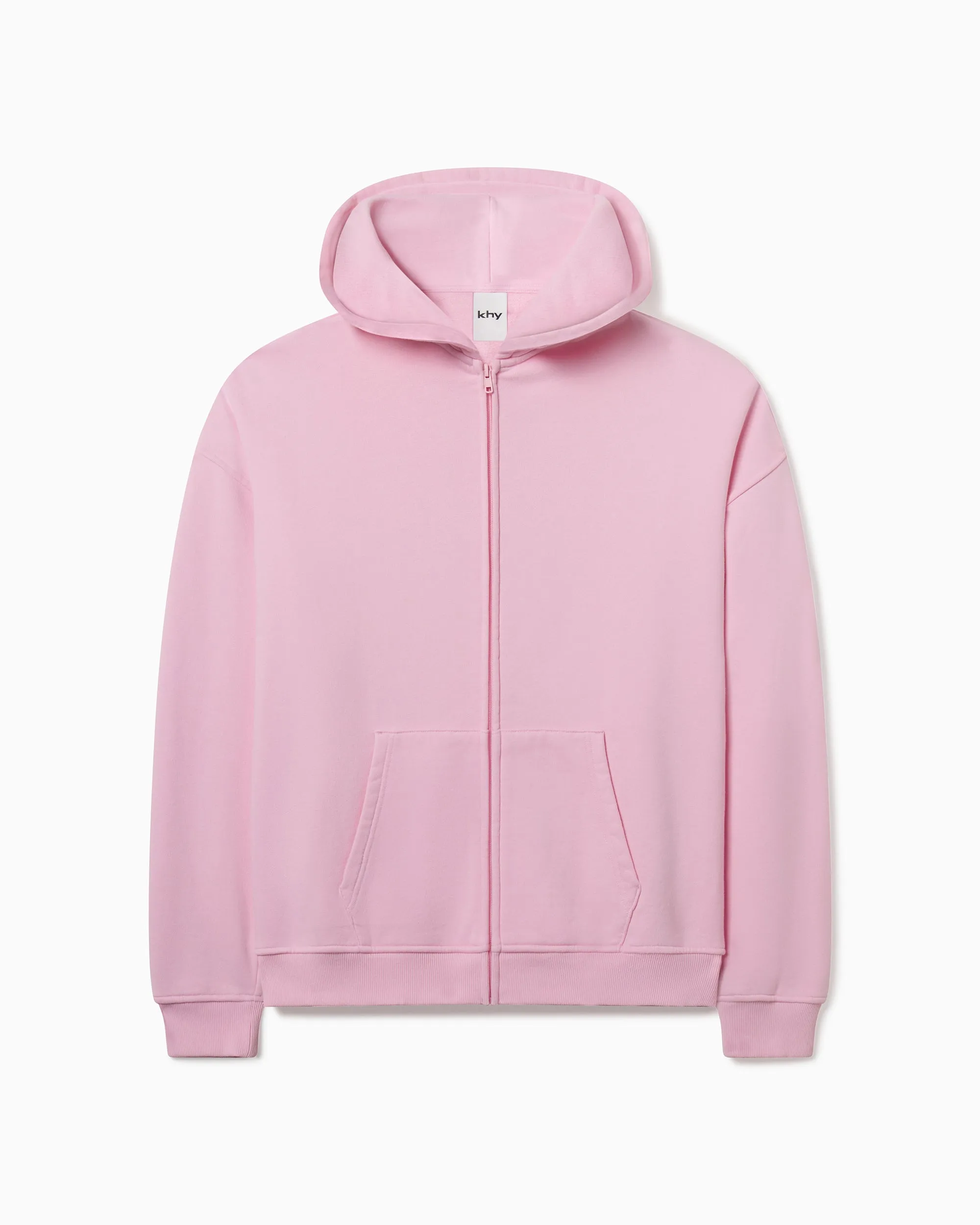 Fleece Oversized Zip Hoodie | Orchid Pink sold by KHY