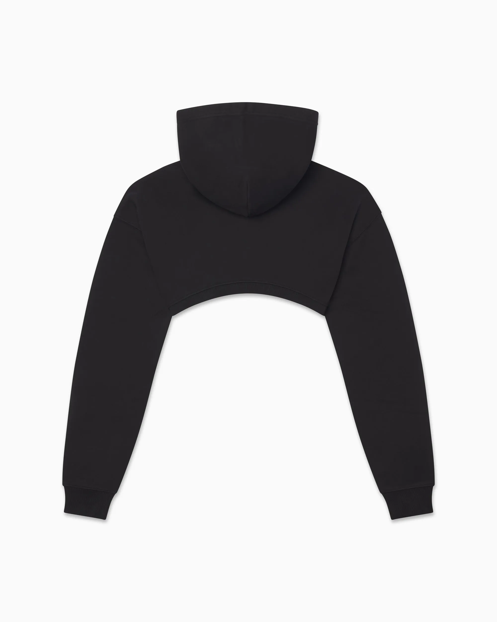 Fleece Super Cropped Hoodie | Black sold by KHY product image thumbnail 2
