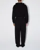 Fleece Zip Hoodie with Oversized Hood | Black sold by KHY