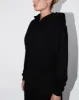 Fleece Zip Hoodie with Oversized Hood | Black sold by KHY