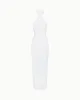 Soft Stretch Halter Maxi Dress | Pearl White sold by KHY