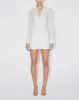 Poplin Zip Mini Dress | Light Grey sold by KHY