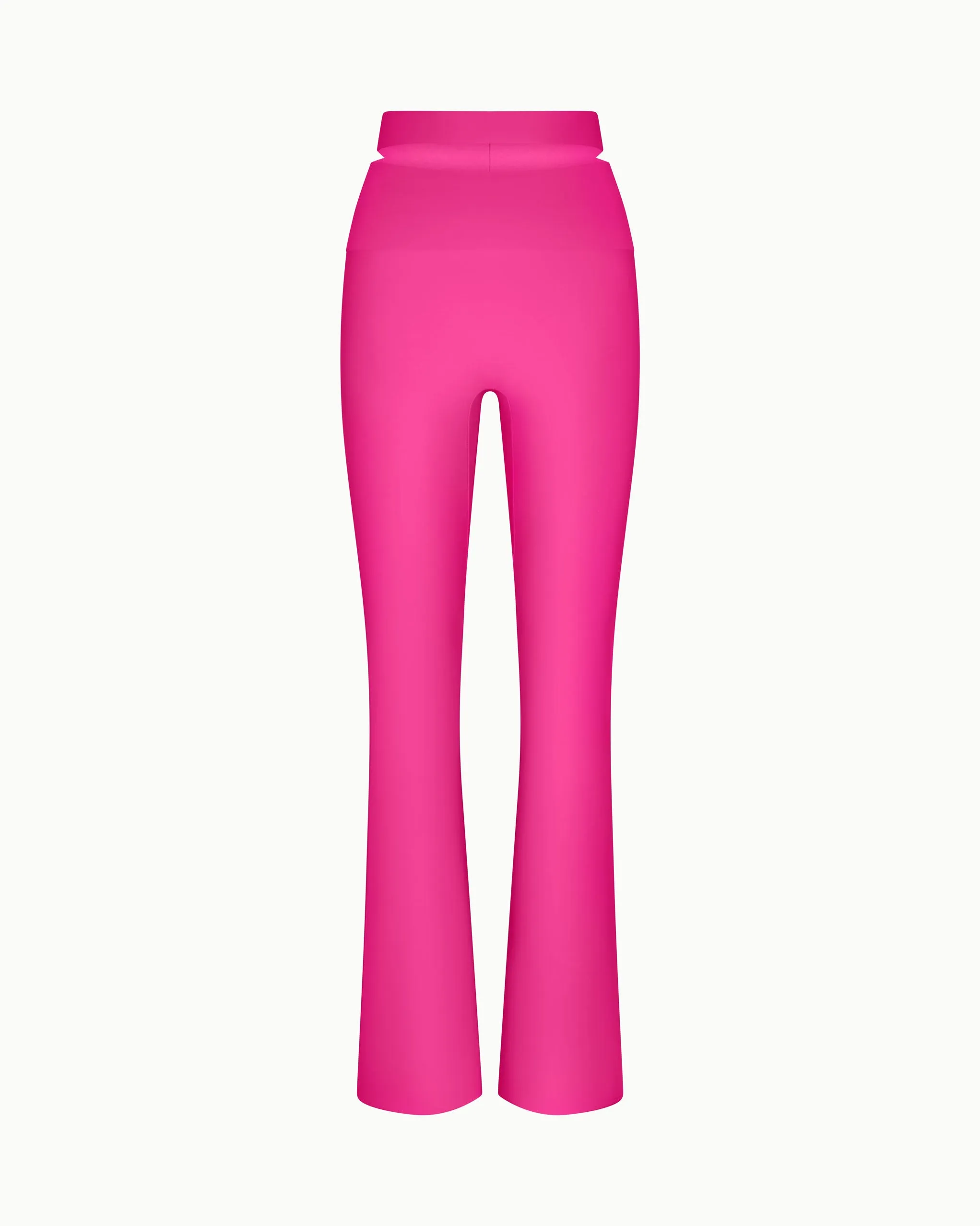 Sleek Stretch Cutout Foldover Pant | Fuchsia sold by KHY