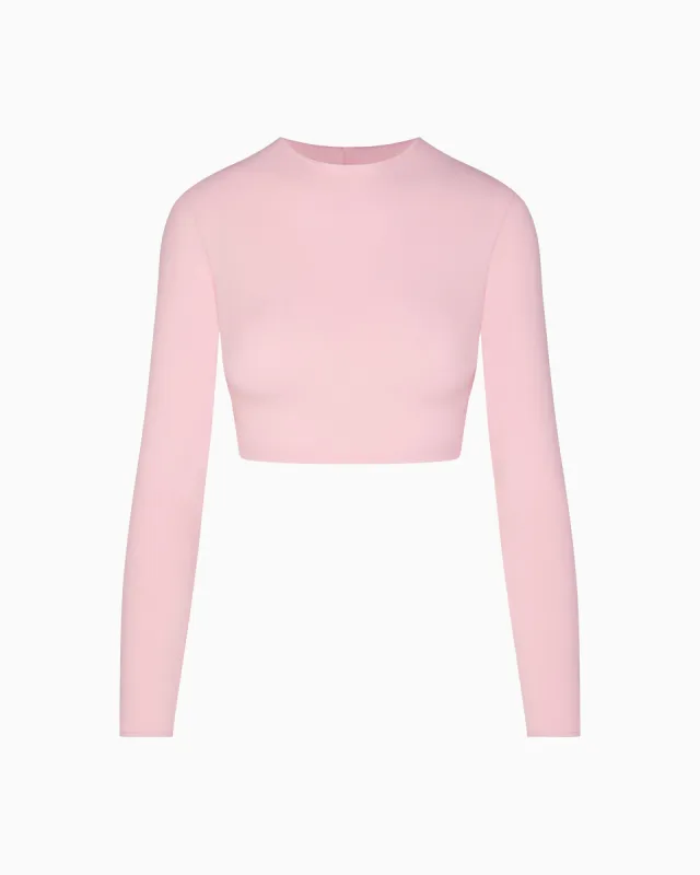 Long Sleeve Wrap Top | Orchid Pink sold by KHY