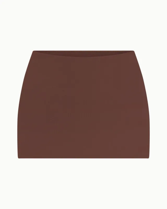 Ultra Mini Swim Skirt | Chocolate sold by KHY