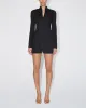 Poplin Zip Mini Dress | Black sold by KHY