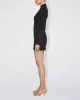 Poplin Zip Mini Dress | Black sold by KHY