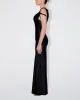 Sleek Stretch Twist Maxi Dress | Black sold by KHY
