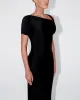 Sleek Stretch Twist Maxi Dress | Black sold by KHY