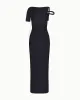 Sleek Stretch Twist Maxi Dress | Black sold by KHY