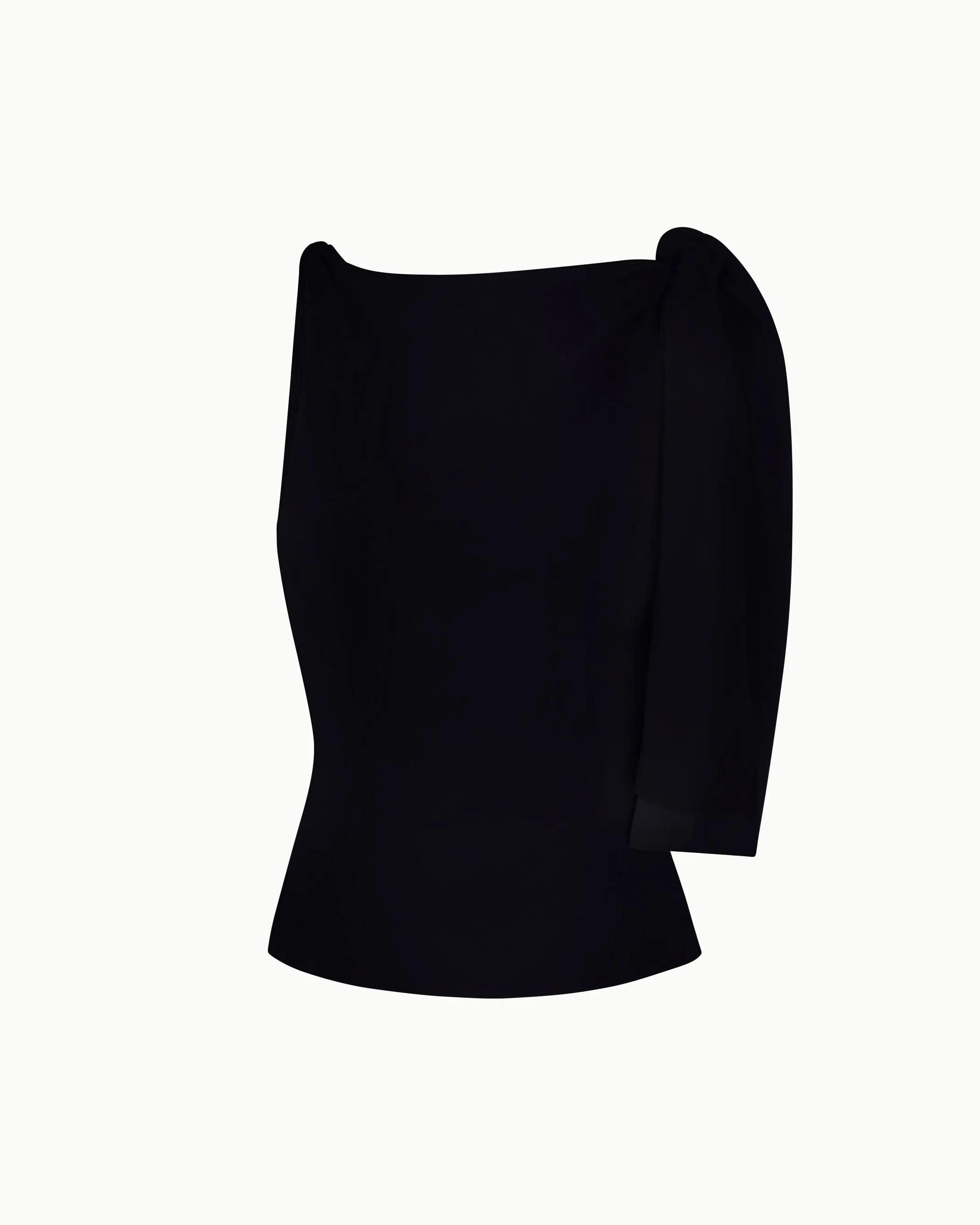 Sueded Stretch Knotted Top | Black sold by KHY