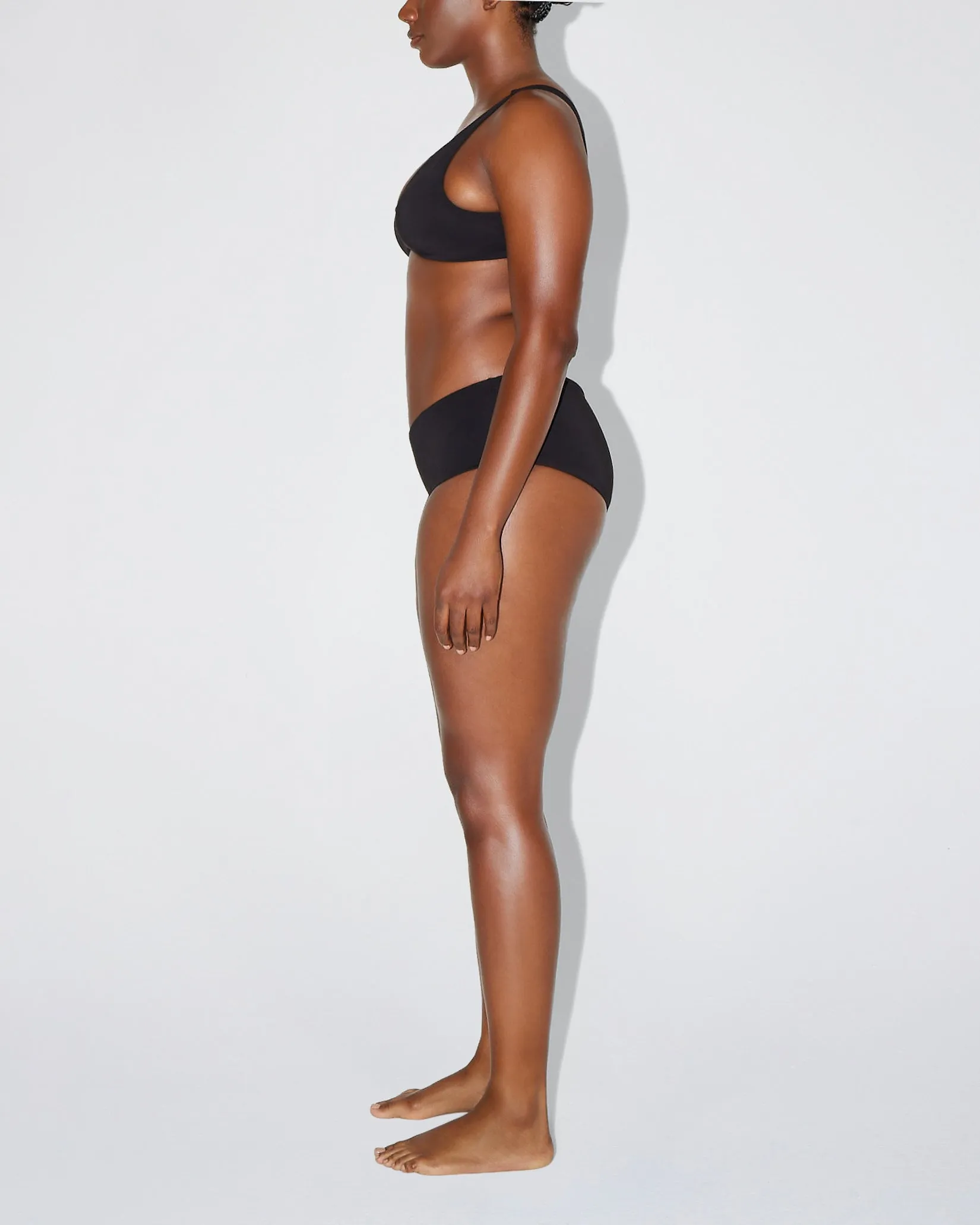 Low Rise Boyshort Bikini Bottom | Black sold by KHY product image thumbnail 4