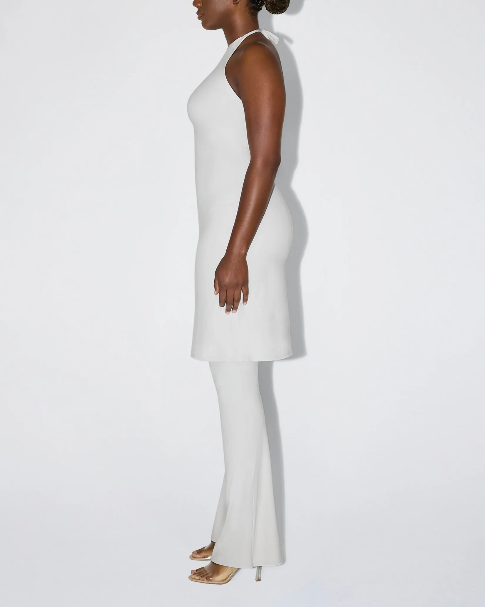 Smooth Stretch Halter Tunic | Light Grey sold by KHY product image thumbnail 4