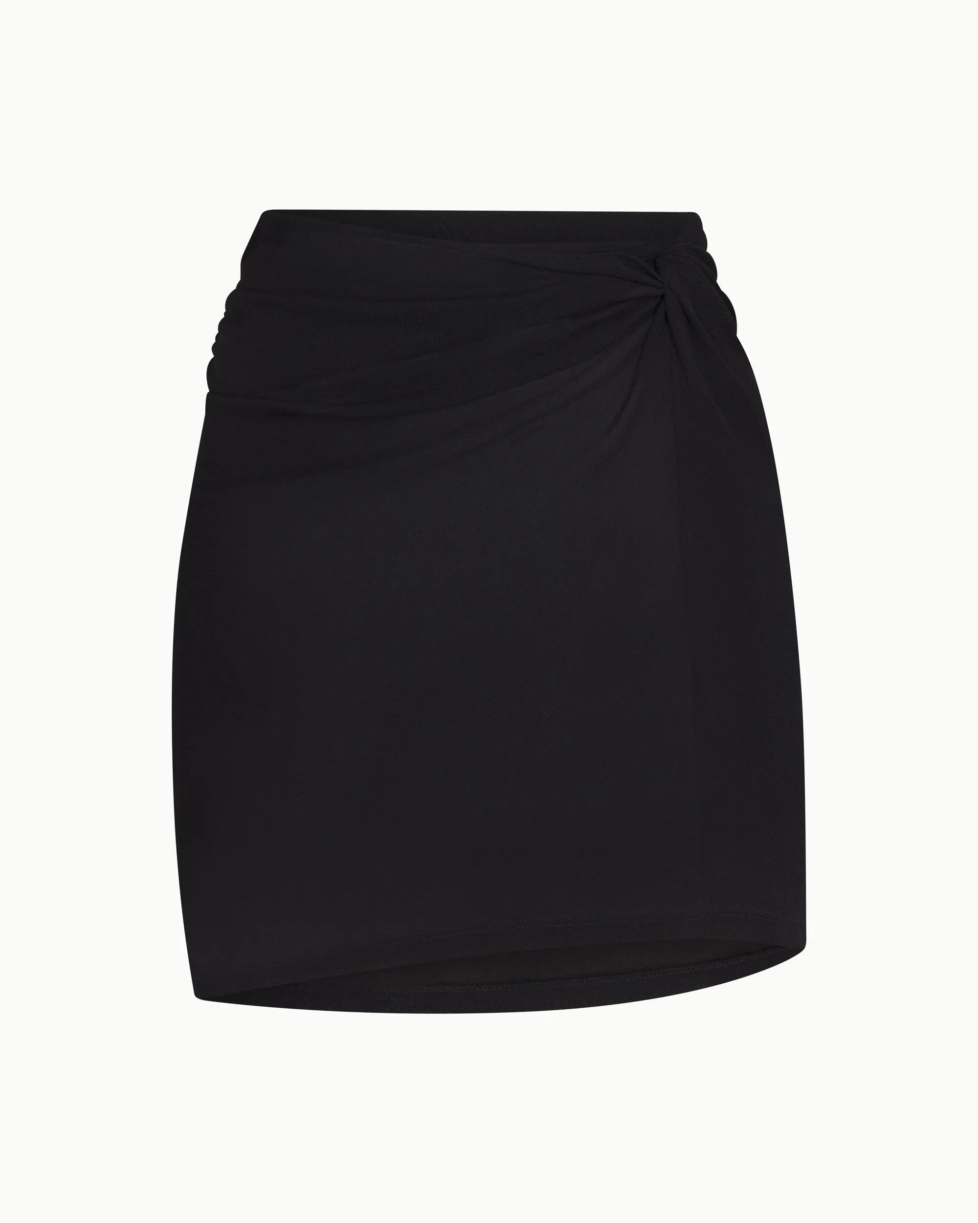 Mesh Twist Mini Skirt | Black sold by KHY