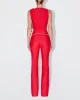Sleek Stretch Knotted Top | Tomato sold by KHY