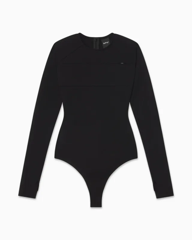 Long Sleeve Bodysuit | Black sold by KHY