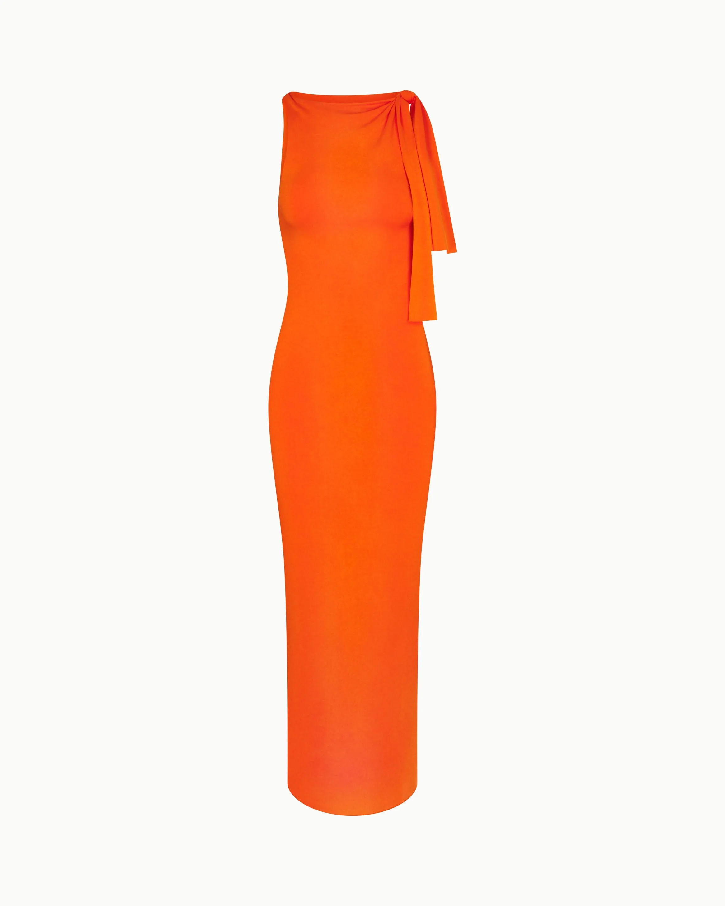 Sueded Stretch Knotted Maxi Dress | Papaya sold by KHY