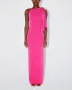 Sueded Stretch Knotted Maxi Dress | Fuchsia sold by KHY