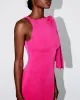 Sueded Stretch Knotted Maxi Dress | Fuchsia sold by KHY