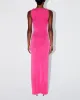 Sueded Stretch Knotted Maxi Dress | Fuchsia sold by KHY