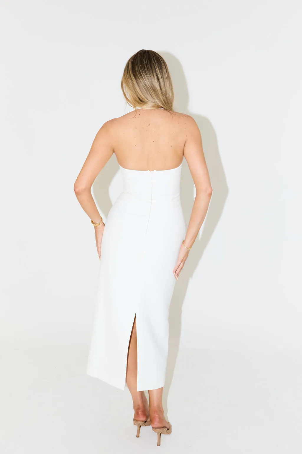 The Ultimate Muse Halter Neck Midi Dress | Parallel