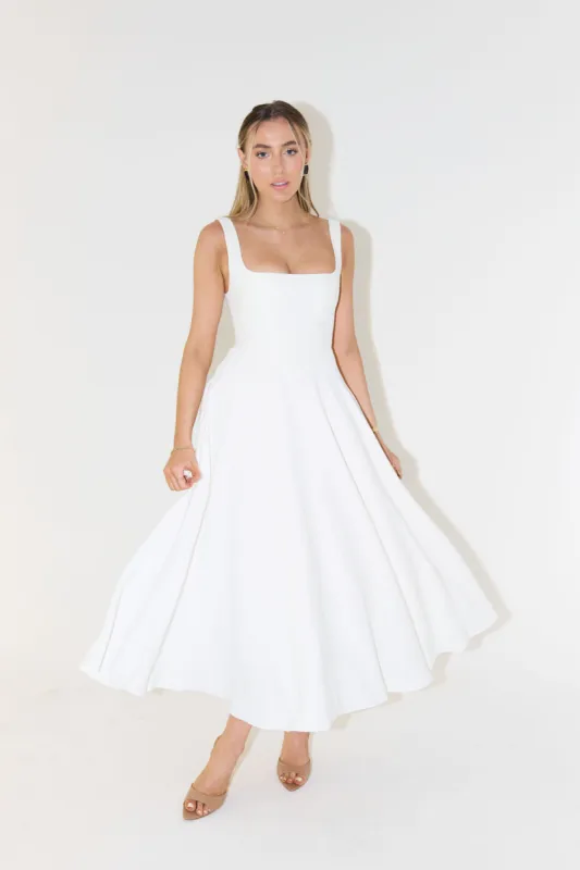 Square Neck Midi Dress made by Odd Muse